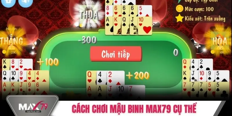 Cách chơi Mậu Binh MAX79 cụ thể